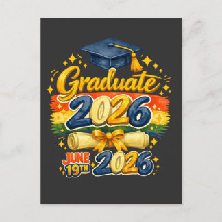 Cartão Postal De Festividades Formatura Personalizada Turma de 2026 Família Croc
