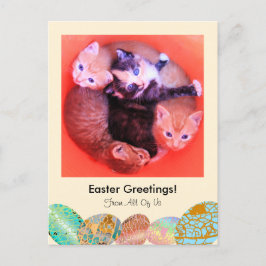 Cartão Postal De Festividades Foto adorável do costume dos cumprimentos da