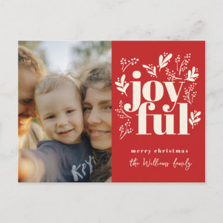 Cartão Postal De Festividades Foto Alegre de Natal