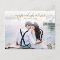 Foto casada de Natal recém-casada | Script Dourado