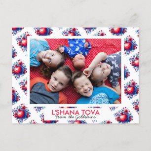 Cartão Postal De Festividades Foto da Família Judaica de Ano Novo Rosh Hashanah