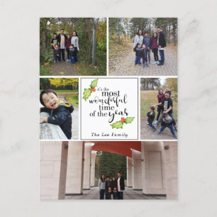 Cartão Postal De Festividades Foto da família mais maravilhosa do ano
