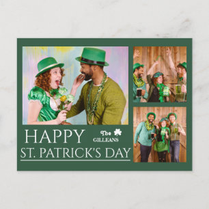 Cartão Postal De Festividades Foto da família "Shamrocks" de Dia de São Patrício