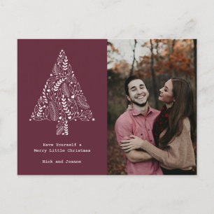 Cartão Postal De Festividades Foto da feliz da pequena família de orçamento de N