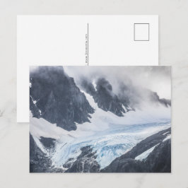 Cartão Postal De Festividades Foto da Paisagem Glacier do Lyngen