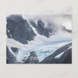 Cartão Postal De Festividades Foto da Paisagem Glacier do Lyngen