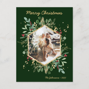 Cartão Postal De Festividades Foto de Botânica Moderna Verde