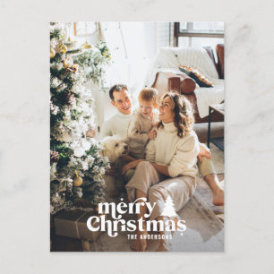 Cartão Postal De Festividades Foto de cheio moderna com tipografia retrô