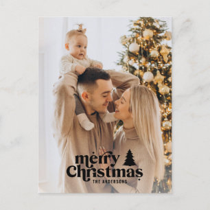 Cartão Postal De Festividades Foto de cheio moderna com tipografia retrô