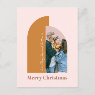Cartão Postal De Festividades Foto de Feliz rosa poeirenta com mancha minimalist