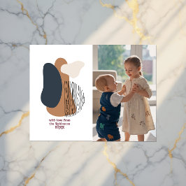 Cartão Postal De Festividades Foto de Feriado do Abstrato moderno