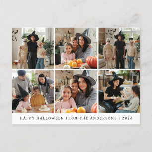 Cartão Postal De Festividades Foto de Halloween 6 Moderno Minimalista Spooky Fel