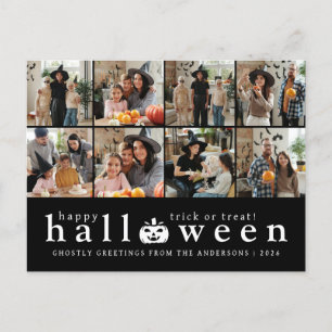 Cartão Postal De Festividades Foto de Halloween 6 Moderno Minimalista Spooky Fel