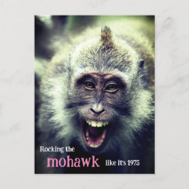 Cartão Postal De Festividades Foto de macaco engraçado