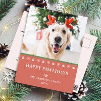 Foto de Natal de Cachorro Feliz Pawlidays