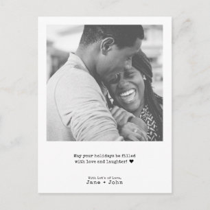 Cartão Postal De Festividades Foto de Natal Mínima para Máquina de Escrever