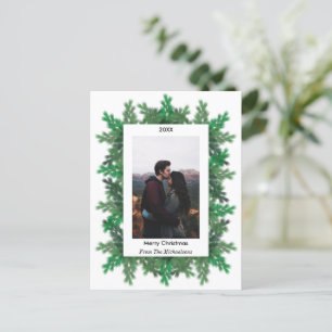 Cartão Postal De Festividades Foto de Ramais de Árvore de Natal