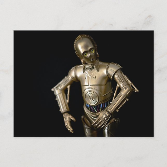 Cartão Postal De Festividades foto de robô brinquedo legal (Frente)