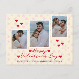Cartão Postal De Festividades Foto do Casal de dia de os namorados Elegante Simp