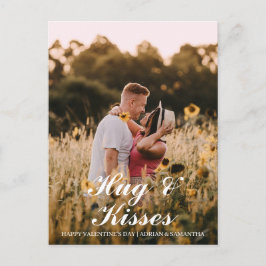 Cartão Postal De Festividades Foto do casal de dia de os namorados Elegante Simp