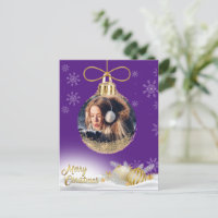 Foto do enfeites de natal Snowflakes Roxo Moderno