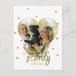 Cartão Postal De Festividades Foto: Dourado Coração, Estrelas de Literatura Ador