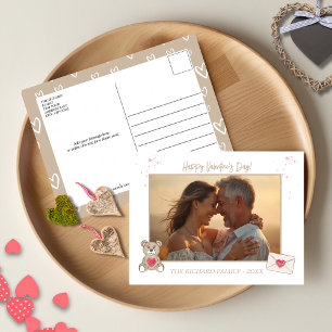 Cartão Postal De Festividades Foto e mensagem coloridas do Café Docente