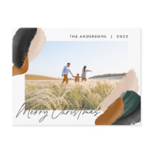 Foto em aquarela moderna minimalista em terracota