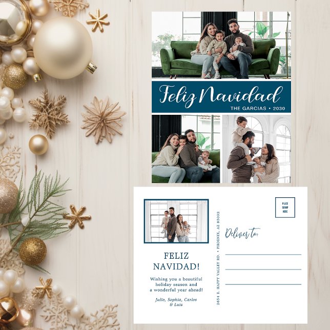 Cartão Postal De Festividades Foto Feliz Navidad 4 (Criador carregado)