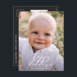 Cartão Postal De Festividades Foto mínima moderna feriado elegante de Natal<br><div class="desc">Folhagem mínima moderna,  festas felizes,  festas de Natal. A mão pintada de eucalipto,  folhagem mínima e coroa rattan moderna dão a este cartão de feriado uma sensação luxuosa. Em verdes clássicos,  castanhos e cinzentos.</div>