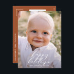 Cartão Postal De Festividades Foto mínima moderna feriado elegante de Natal<br><div class="desc">Folhagem mínima moderna,  festas felizes,  festas de Natal. A mão pintada de eucalipto,  folhagem mínima e coroa rattan moderna dão a este cartão de feriado uma sensação luxuosa. Em verdes clássicos,  castanhos e cinzentos.</div>