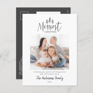 Cartão Postal De Festividades Foto multi-russa de Natal moderna