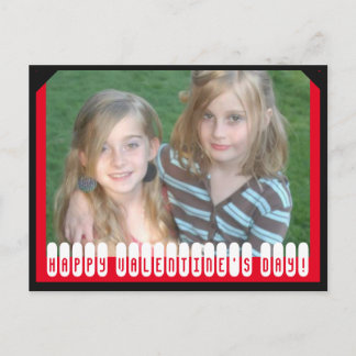 Cartão Postal De Festividades Foto personalizada do feliz dia dos namorados