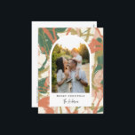 Cartão Postal De Festividades Foto pintada de Abstrato<br><div class="desc">Este na moda e cartão de feriado moderno apresentam uma fotografia de arco moderno com o nosso fundo de abstrato de cor branca. A parte de trás vem com um ponto para uma segunda foto, uma mensagem personalizada, um endereço de retorno e um endereço de destinatário. Compre cartões de natal...</div>