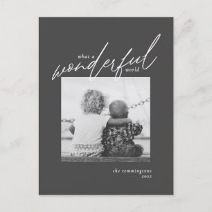 Cartão Postal De Festividades Foto Simples e Maravilhosa de Ano Novo Preto