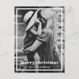 Cartão Postal De Festividades Foto Simples e Mínima - Natal Elegante