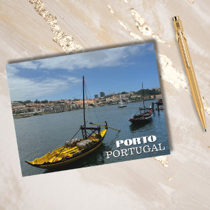 Cartão Postal De Festividades Fotografia do bonito Rio Porto Portugal, Viagem