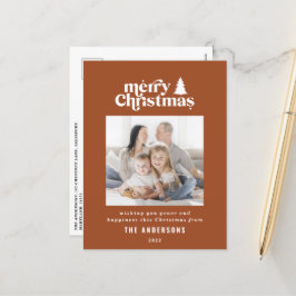 Cartão Postal De Festividades Fotografia gráfica de Natal mais feliz