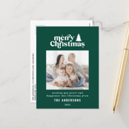 Cartão Postal De Festividades Fotografia gráfica de Natal mais feliz