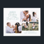 Cartão Postal De Festividades fotografia moderna de natal do melhor natal<br><div class="desc">espalhe a alegria festiva com esta design divertida. apresentando texto ousado de roteiro moderno e colagem de fotos editável para torná-la mais especial. disponível com uma variedade de backers coloridos incluindo preto,  vermelho,  verde,  azul e muito mais para se adequar ao seu tema.</div>