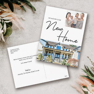 Cartão Postal De Festividades Fotografias que Movimentámos Novo Endereço de Scri