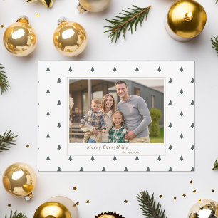 Cartão Postal De Festividades Fotos de Árvores Minúsculas e Fofas para o Natal