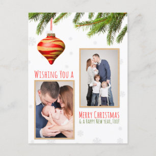 Cartão Postal De Festividades Fotos Personalizadas de Natal