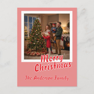 Cartão Postal De Festividades Fotos & roteiro personalizados Feliz Natal