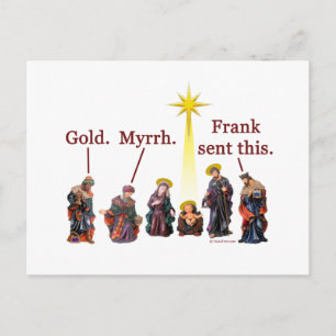 Cartão Postal De Festividades Frank enviou este