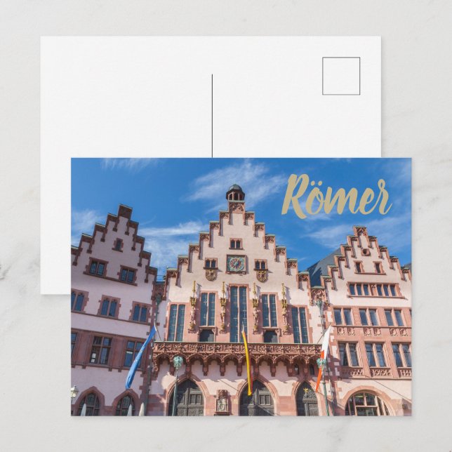 Cartão Postal De Festividades Frankfurter Roemer Alemanha Frankfurt (Frente/Verso)