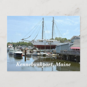Cartão Postal De Festividades Frente cêntrica de água em Kennebunkport Maine