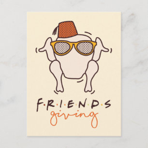 Cartão Postal De Festividades FRIENDS™ Dia de Ação de Graças dos Amigos