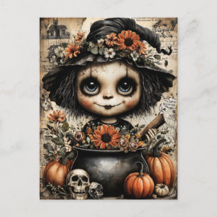 Cartão Postal De Festividades Fright & Delight Halloween