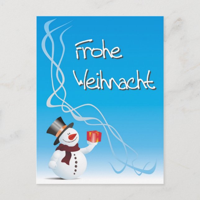 Cartão Postal De Festividades Frohe Weihnacht... / Feliz Natal (Frente)